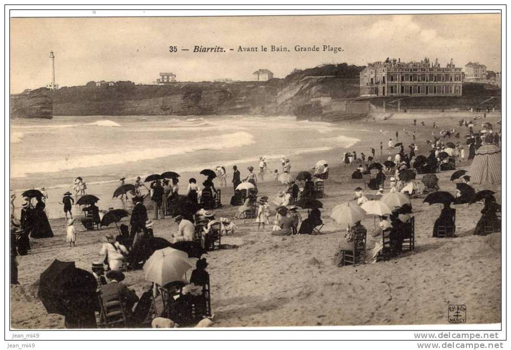 64 - BIARRITZ - LOT DE 4 CARTES - Le Pont De Basta - Un Goupe De Pecheurs - La Plage - Le Port Vieux - Biarritz