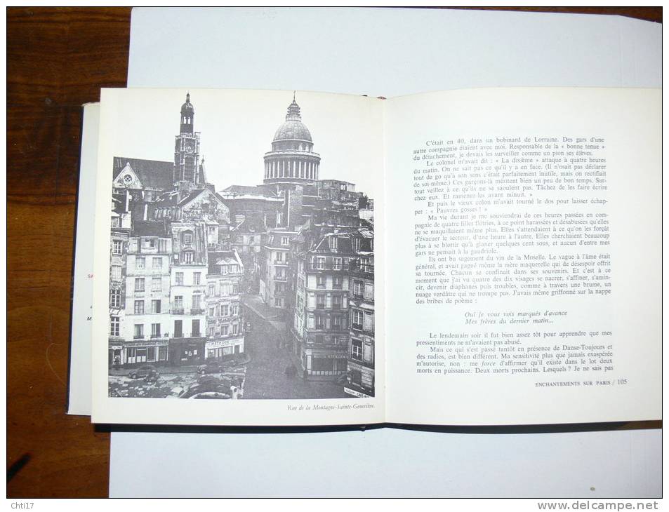 ENCHANTEMENTS SUR PARIS PAR JACQUES YONNET ET ROBERT DOISNEAU EDITIONS DENOEL EN 1966