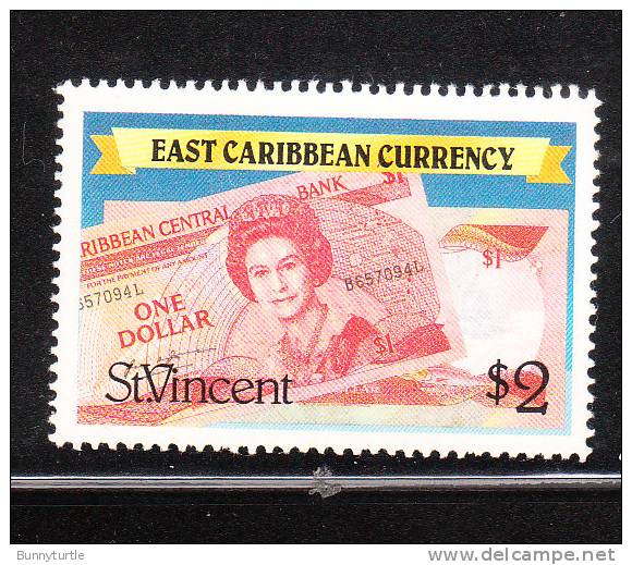 St Vincent 1987-89 Eastern Caribbean Currency $2 MNH - St.Vincent (1979-...)