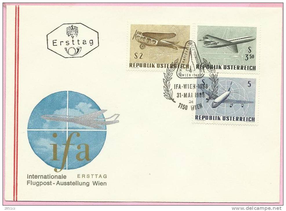 Airmail -  IFA-WIEN, 1968., Austria,  FDC - Other & Unclassified