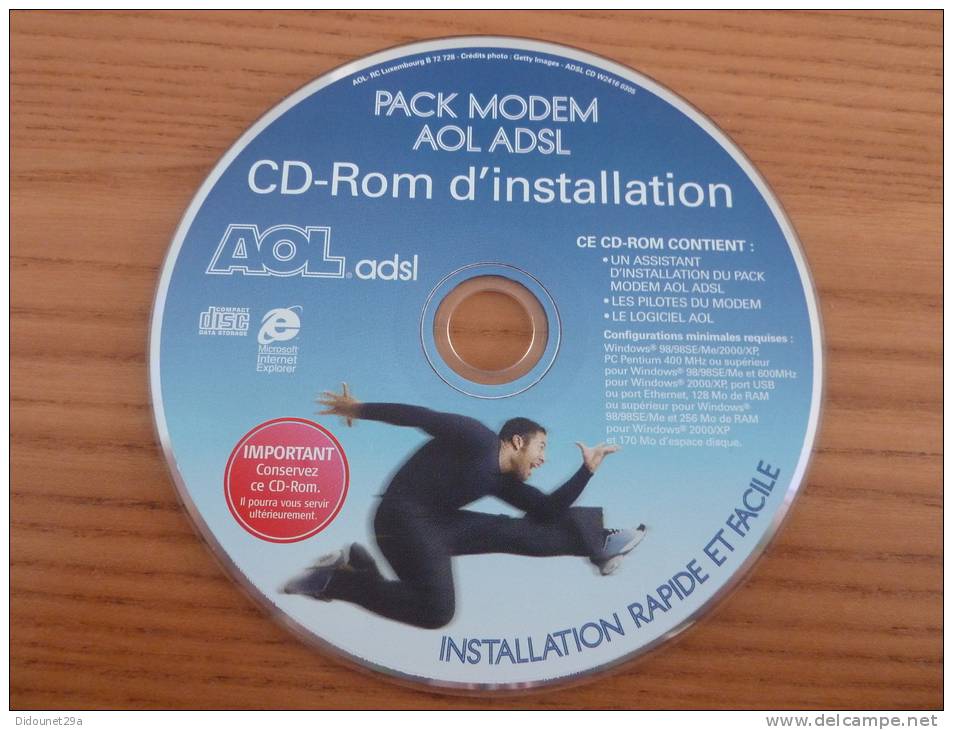 CD "CD-Rom D'installation AOL" - Internetanschluss-Sets