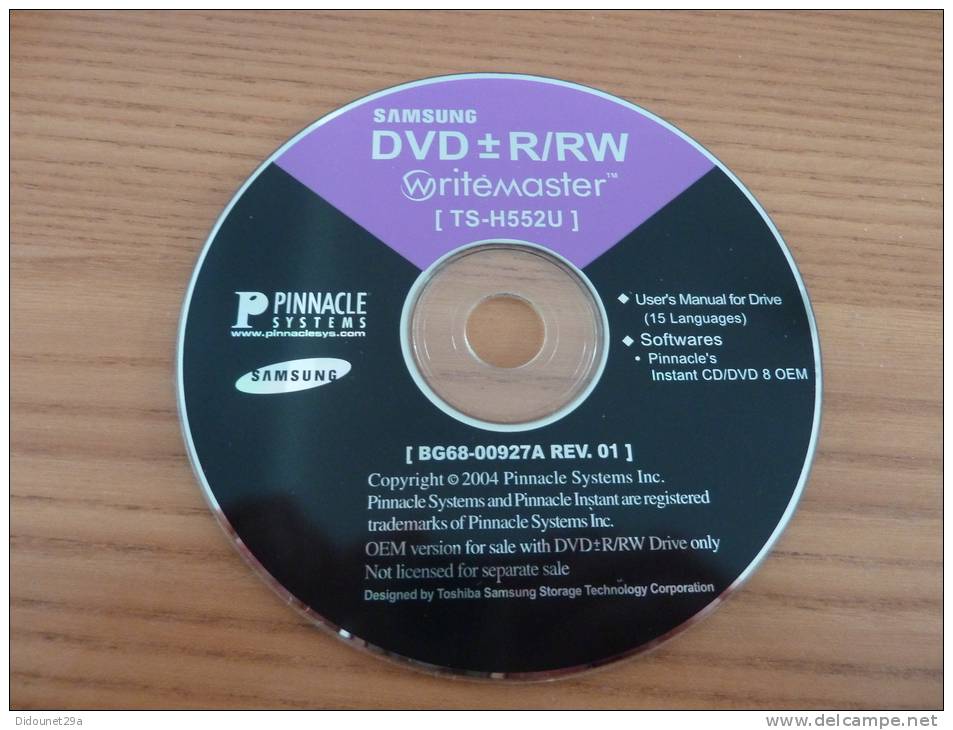 DVD "SAMSUNG DVD Writemaster" - DVD