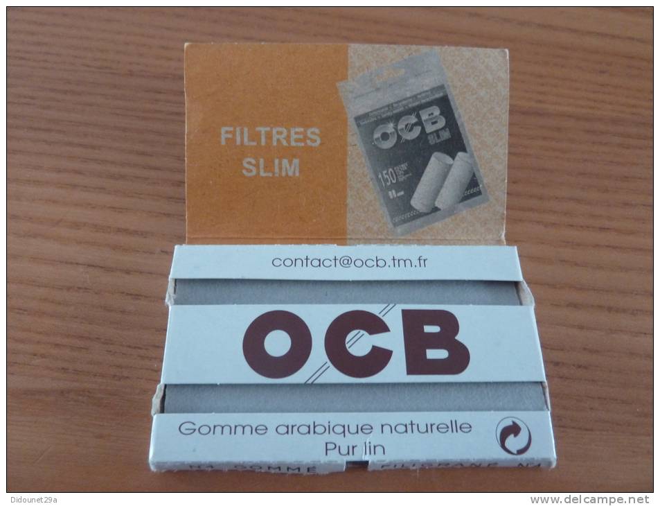 Papier à Cigarettes OCB (blanc - N°4 GOMME FILIGRANE) Publicité FILTRES SLIM - Sonstige & Ohne Zuordnung