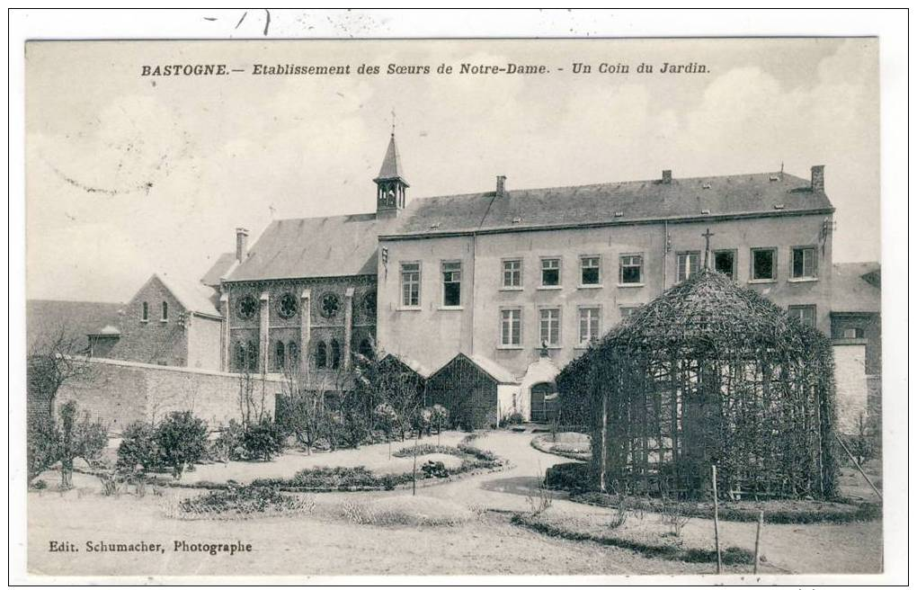 Bastogne - Etablissement Des Soeurs De Notre Dame - Un Coin Du Jardin - 1910 - Edit. Schumacher, Photographe - Bastogne