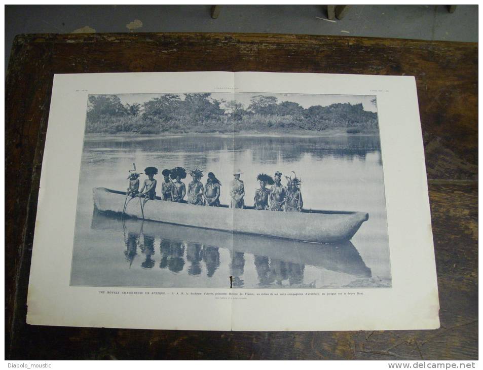PHOTOGRAVURE De 100 Ans D'âge  Fascicule De 4 Pages AFRIQUE Sur Le FLEUVE BUZY Issu De " L' ILLUSTRATION " - Afrique