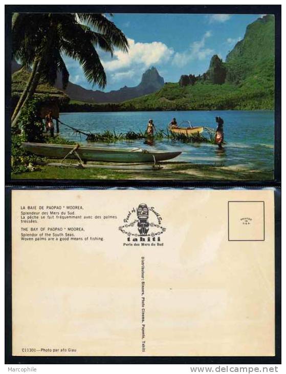 POLYNESIE - TAHITI / ANNEES 1960 - CPSM PAOPAO - MOOREA (ref 2266) - Französisch-Polynesien