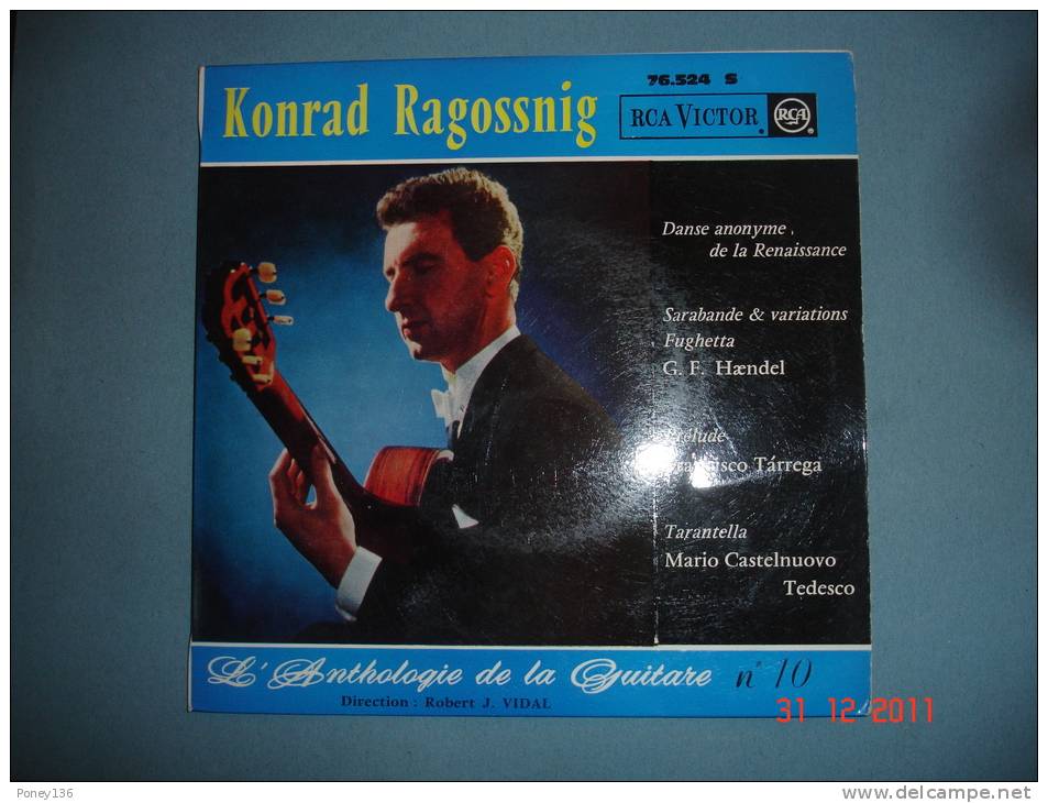 Konrad Ragossnig,anthologie De La Guitare N°10,RCA ,45 T - Instrumentaal