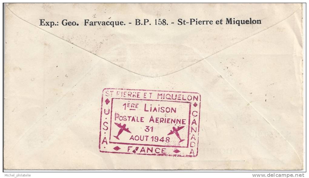 St Pierre Et Miquelon, Pour Indochine, RARE - Autres & Non Classés