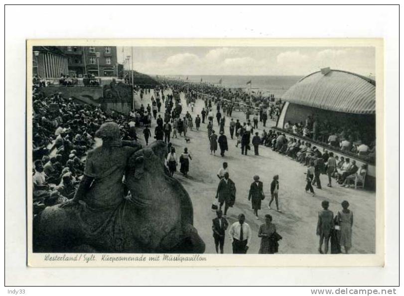 - ALLEMAGNE SCHLESWIG HOLSTEIN . WESTERLAND SYLT . KÜRPROMENADE MIT MÜSIPAVILLON - Sylt