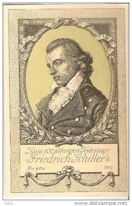 Fridrich Von Schiller.circ.8.05.05 Poete-ecrivain Allemand.  TTB - Philosophie & Pensées