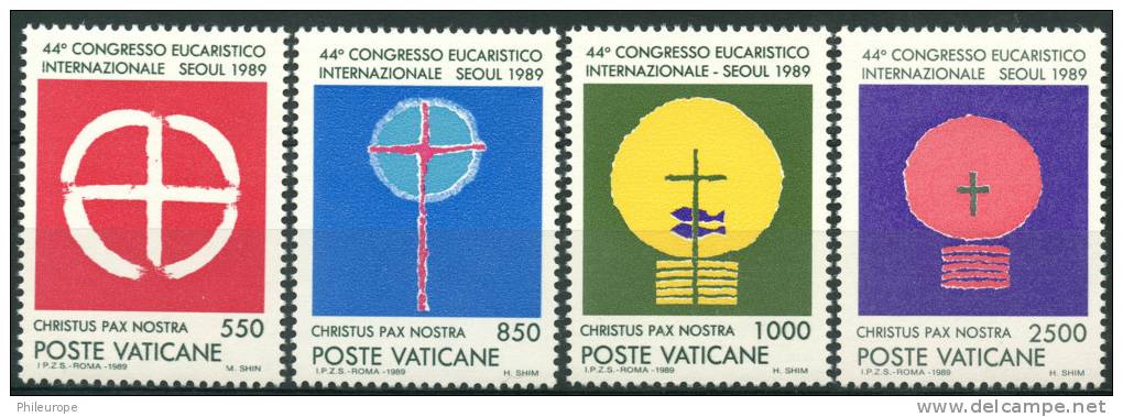 Vatican (1989) N 860 à 863 ** (Luxe) - Neufs