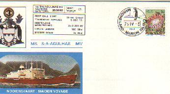 RSA 1978 Cover Mint S.A. Agulhas Stampnumber 516 - Lettres & Documents