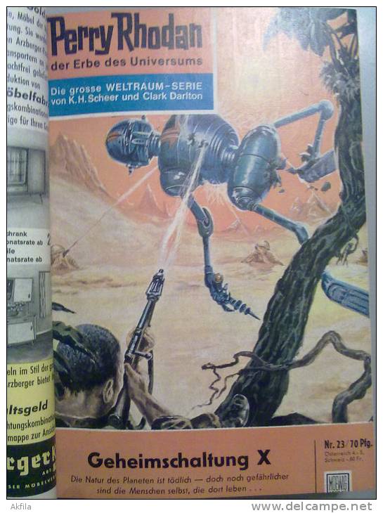 Perry Rhodan magazine from 1st number to 537 without 45 numbers(read in description),original 1st edition on German!