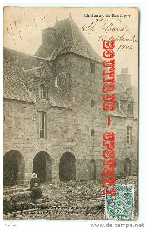 56 - PLOUARET - Cour Intérieur Du Manoir De Guernachannay - Dos Scané - Plouaret