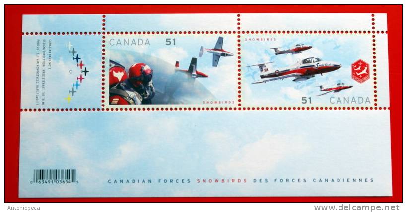 CANADA  CANADIAN FORCES SNOWBIRDS SHEET MNH** - Blocs-feuillets