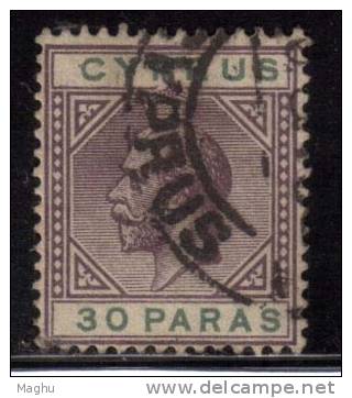 Cyprus Used 1921, KGV 30p - Chypre (...-1960)