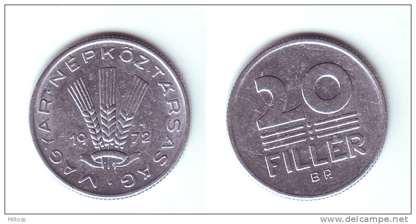 Hungary 20 Filler 1972 - Hungary