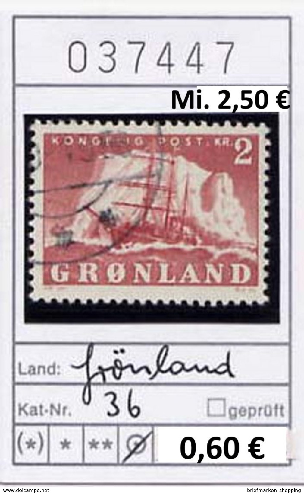 Grönland - Greenland -  Michel 36 - Oo Oblit. Used Gebruikt - Oblitérés