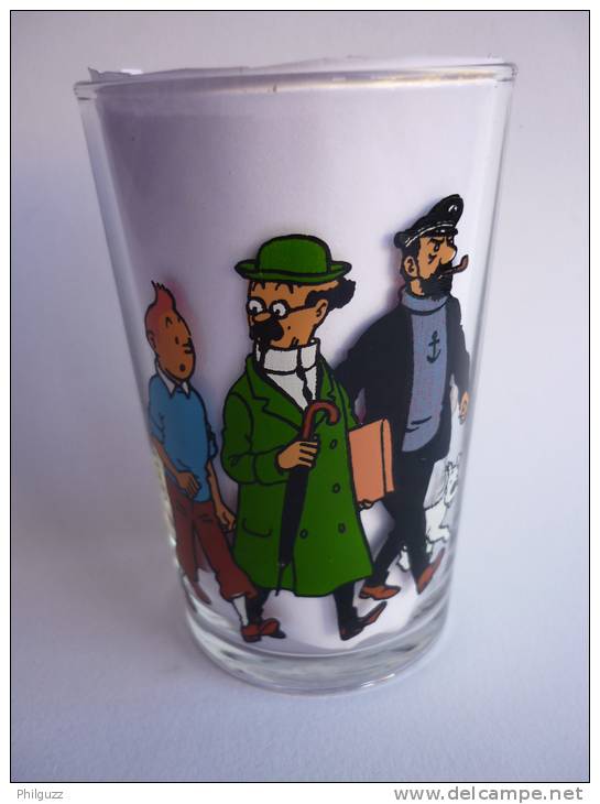 RARE VERRE BD TINTIN 1983 TINTIN TOURNESOL HADDOCK... MARCHENT ENSEMBLES 1 - Art De La Table