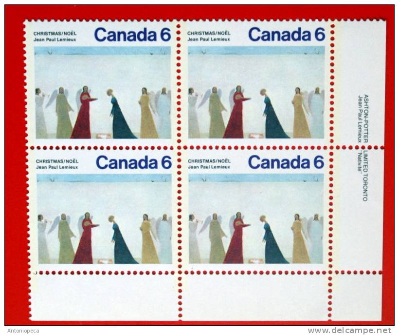 CANADA 1971 CHRISTMAS BLOCK MNH** - Neufs