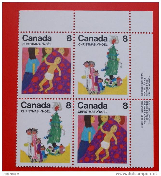 CANADA 1975 CHRISTMAS BLOCK MNH** - Neufs