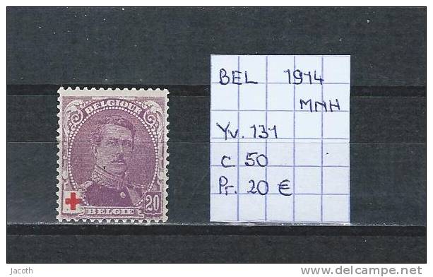 België 1914 - Yv./OCB 131 Postfris/neuf/MNH - 1914-1915 Red Cross