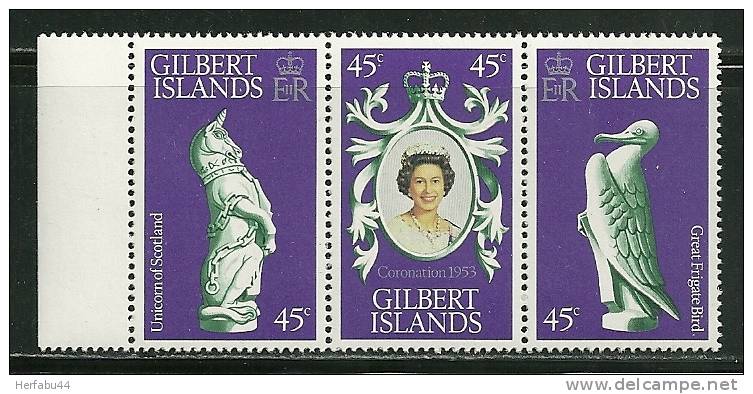 Gilbert Islands      "Coronation "     Set     SC# 312ab  MNH** - Gilbert- En Ellice-eilanden (...-1979)