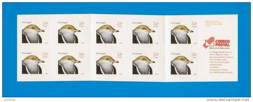 Portugal 2001  Mi.Nr. 2487 , Freimarken - Einheimische Vögel - Markenheft - Postfrisch / MNH / (**) - Neufs