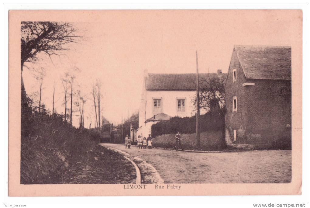 LIMONT   Rue Fabry  Edit Kaquet Montegnée   Rare - Donceel