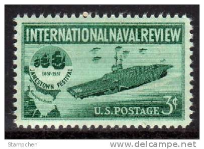 1957 USA International Naval Review Stamp Sc#1091 Ship - Neufs