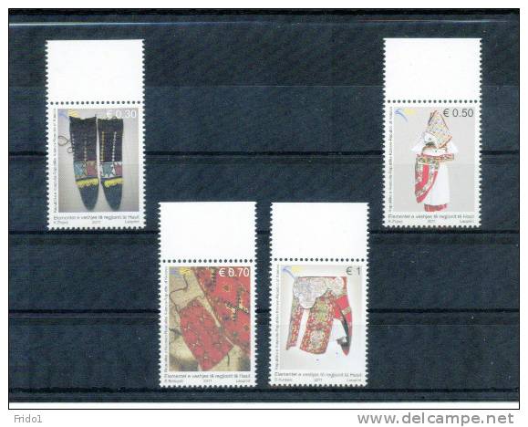 Kosovo 2011 Nationaltrachten / National Costumes Satz /set Postfrisch / Unmounted Mint - Kosovo