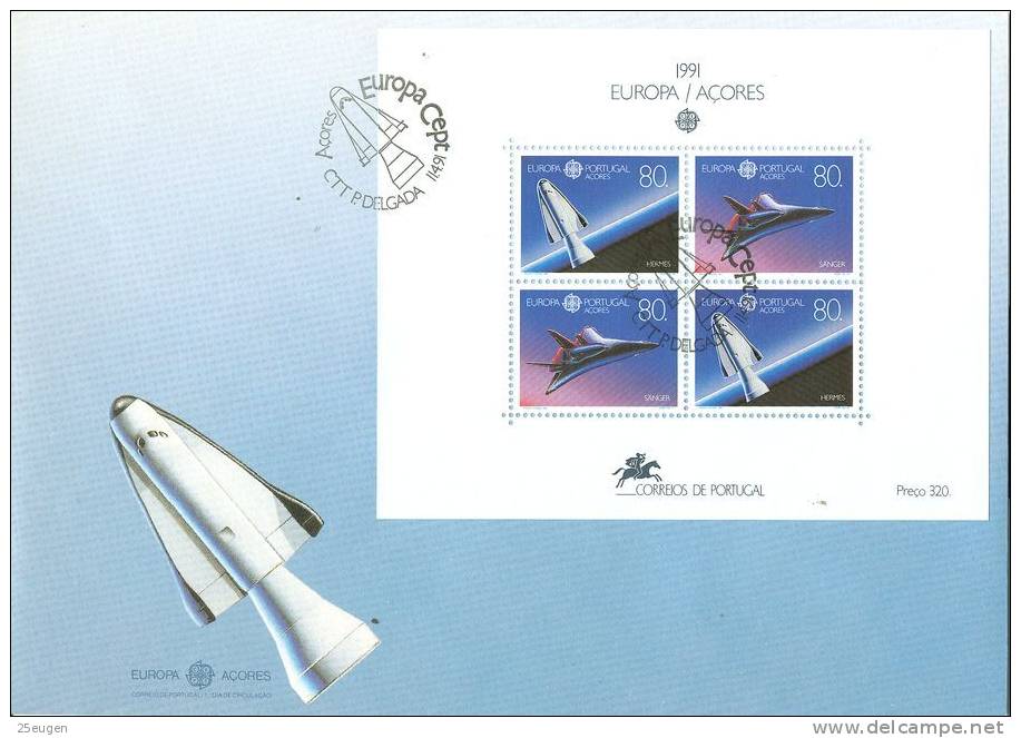 ACORES 1991 EUROPA CEPT FDC - 1991