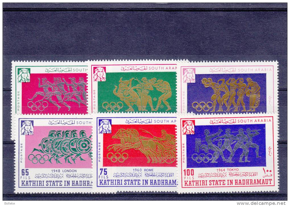 Jeux Olympiques - Tokyo 64 - Kathiri State In Hadramout  - Série De 1964 ** - MNH - Athlétisme - Summer 1964: Tokyo