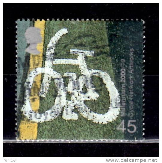 Great Britain 2000 45p Cycle Network Project Issue #1908 - Unclassified