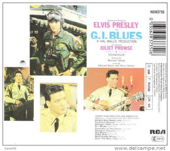 CD  Elvis Presley  "  G.I Blues  "  Allemagne - Filmmusik