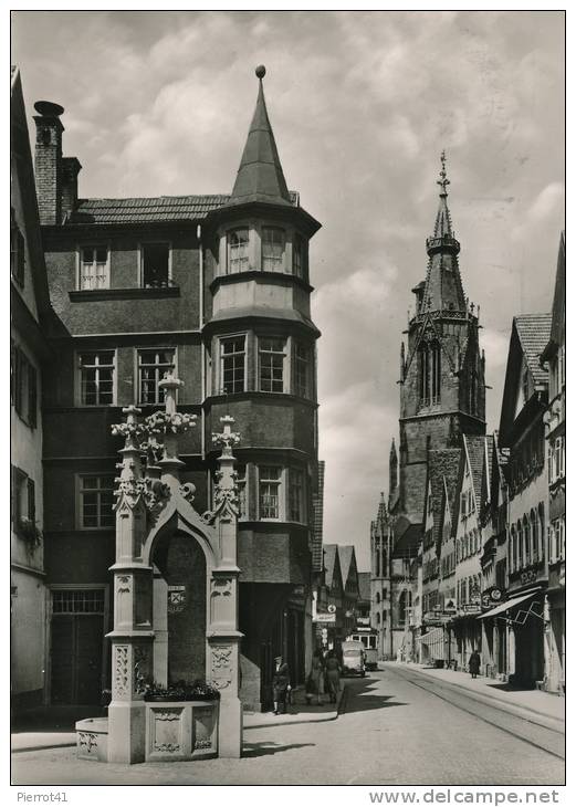 ALLEMAGNE - REUTLINGEN - Lindenbrunnen Mit Marienkirche (1967) - Reutlingen