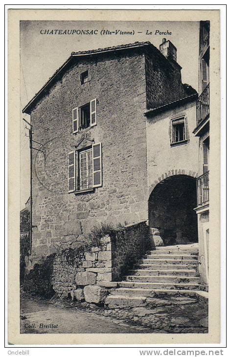 Chateauponsac Porche 1920 Très Bon état - Chateauponsac