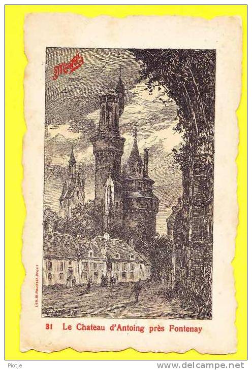 * Antoing (Hainaut - Mons - Tournai - La Wallonie) * (Lith. M. Roussel Brux, Nr 31) Fantaisie, Chateau D'Antoing, Maggi - Antoing