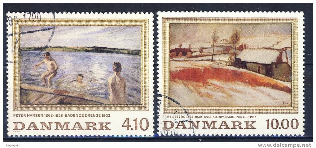 D116. Denmark 1988. Paintings. Michel 932-33. Cancelled(o) - Impressionisme