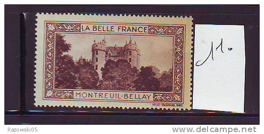 FRANCE. TIMBRE. VIGNETTE. CINDERELLA. BELLE FRANCE. PARIS..............MONTREUIL BELLAY - Turismo (Viñetas)