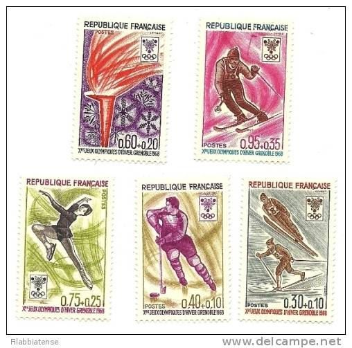 1968 - Francia 1543/47 Olimpiadi Di Grenoble    ----- - Invierno 1968: Grenoble