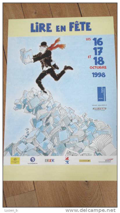 TARDI  -  Affiche Festival "Lire En Fête" - Affiches & Posters