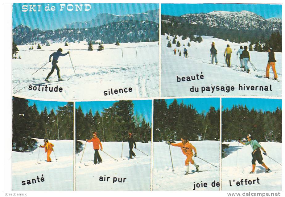 19596 Ski De Fond, Solitude Silence Santé Joie Effort. Cellard F30749 - Sports D'hiver