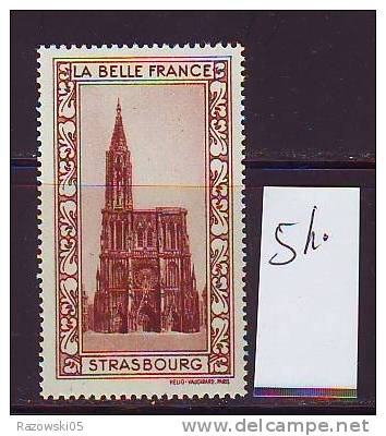 FRANCE. TIMBRE. VIGNETTE. CINDERELLA. BELLE FRANCE. PARIS..........STRASBOURG - Tourisme (Vignettes)