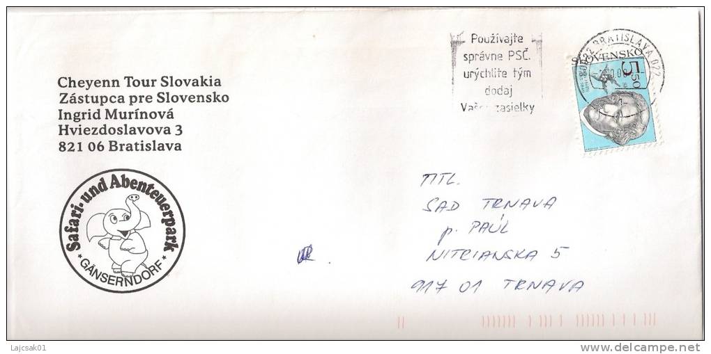 SLOVAKIA 2000. COVER JAN HOLLY STAMP BRATISLAVA POSTMARK - Briefe U. Dokumente