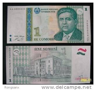 1999 TAJIKISTAN BANK NOTE 1SOMONI - Tadschikistan