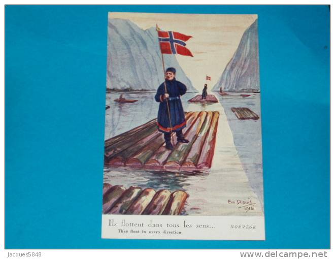 Ilustrateurs ) Dupuis - N° 110 - Norvège - Ils Flottent Dans Tous Les Sens  -  Année 1916  - EDIT Color - Dupuis, Emile