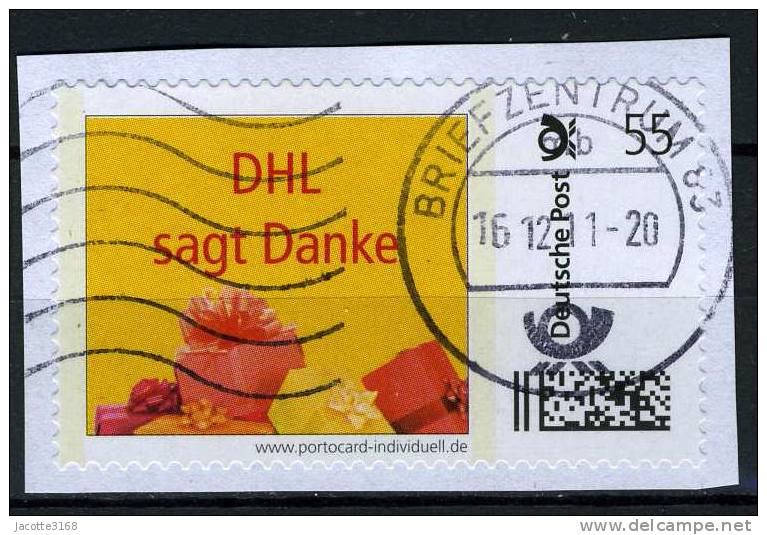 NOUVEAUTE 2011 / BRD  Vignette 0.55 Euro; DHL Sagt Danke - Privatpost