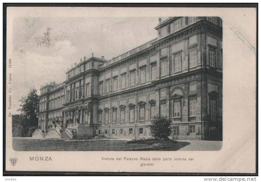 Italy - Monza - Veduta Del Palazzo Reale Dalla Porta Interna Dei Giardini - Monza