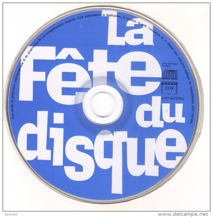 CD  Artiste Divers / Didier Barbelivien / Charles Trenet  "  La Fête Du Disque  "  Promo - Collector's Editions